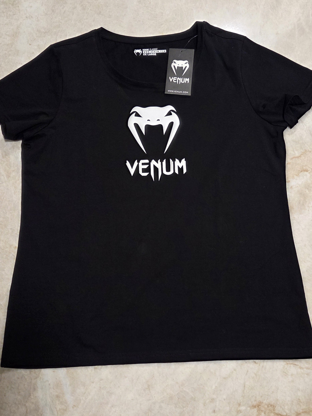 Venum CLASSIC T-Shirt Women Black White XXL